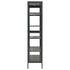 Lady Jillian -  Display Cabinet Anthracite 90x40x180 cm Steel and Tempered Glass